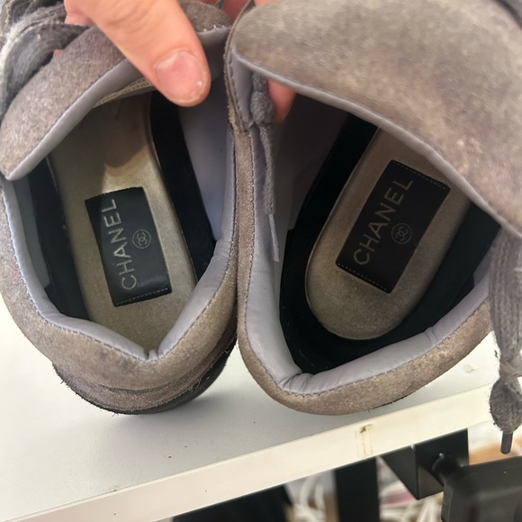 Chanel grey trainers size 39 - Picture 2 of 3